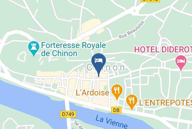 Indre Et Loire - Hotel Du Cafe Des Arts Maps