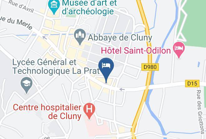 Saone Et Loire - Hotel Du Commerce De Cluny Maps