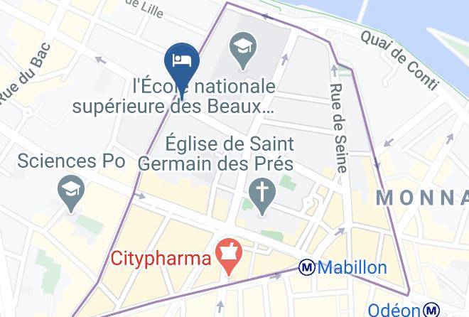 Paris - Hotel Du Danube Saint Germain Maps