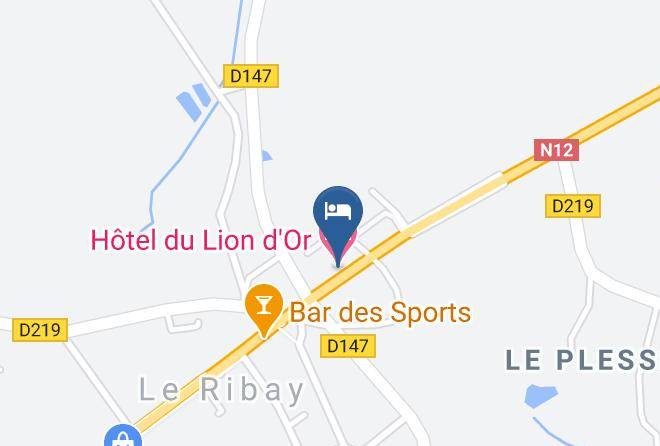 Mayenne - Hotel Du Lion D'or Maps