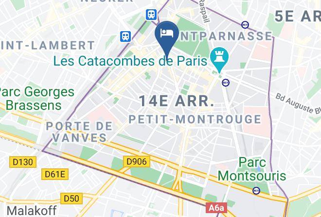 Paris - Hotel Du Maine Maps