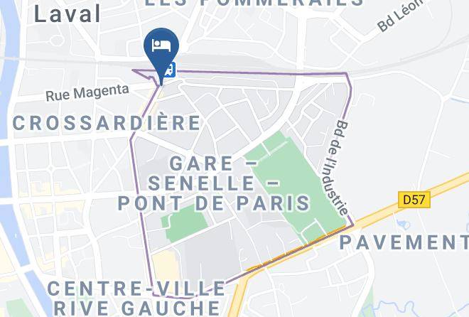 Mayenne - Hotel Du Maine Laval Maps
