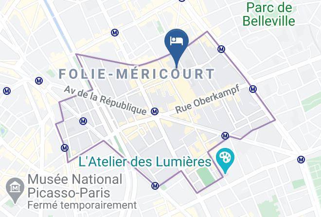 Paris - Hotel Du Midi Maps