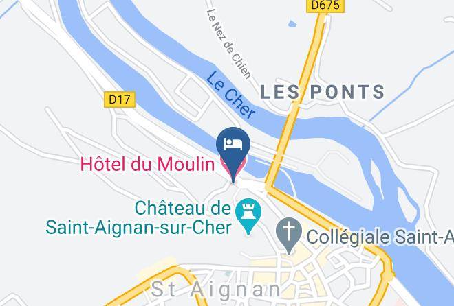 Loir Et Cher - Hotel Du Moulin Maps