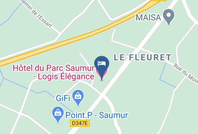 Maine Et Loire - Hotel Du Parc Saumur Logis Elegance Maps