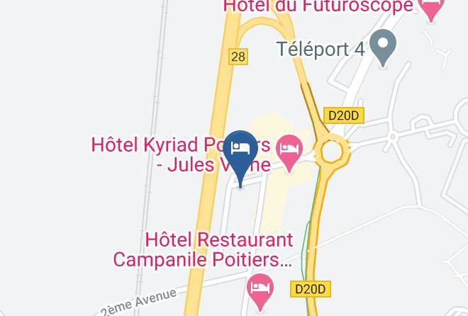 Vienne - Hotel Du Parc Pirates Site Du Futuroscope Maps