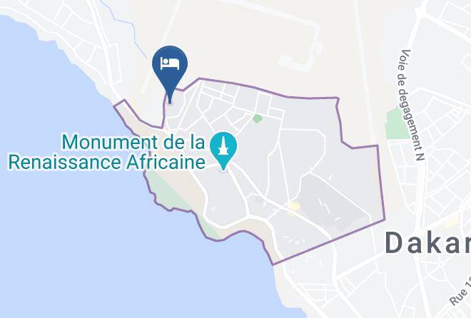Dakar - Hotel Du Phare Les Mamelles Maps