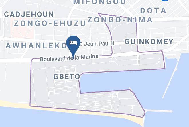 Cotonou - Hotel Du Port Maps