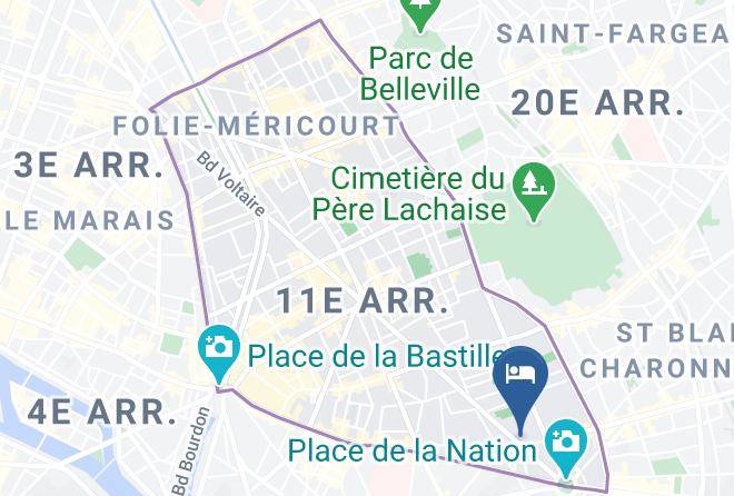 Paris - Hotel Du Prince Eugene Maps