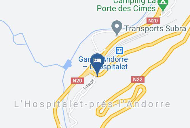 Hotel Du Puymorens Map