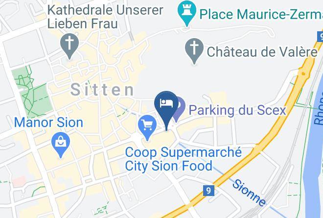 Sion - Hotel Du Rhone Maps