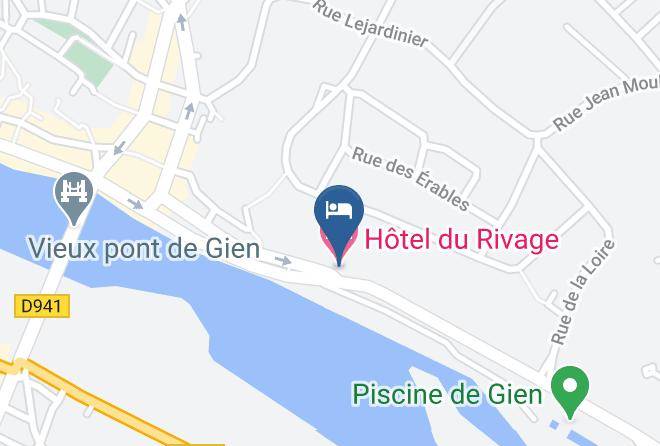 Hotel Du Rivage Map