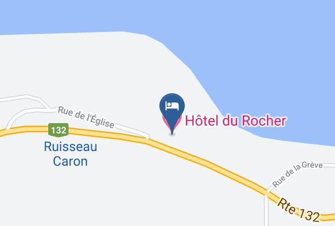 La Haute Gaspesie Regional County Municipality - Hotel Du Rocher Maps