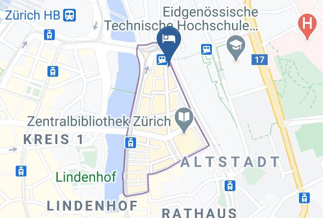 Zurich Niederdorf - Hotel Du Theatre By Fassbind Maps