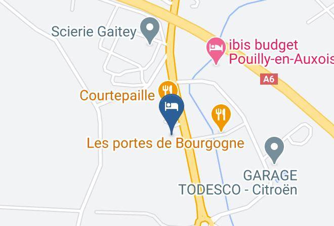 Cote D Or - Hotel Du Val Vert Maps
