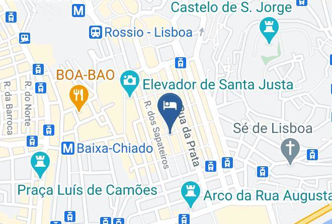 Lisbon - Hotel Duas Nacoes Maps