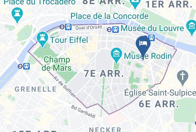 Paris - Hotel Duc De Saint Simon Maps