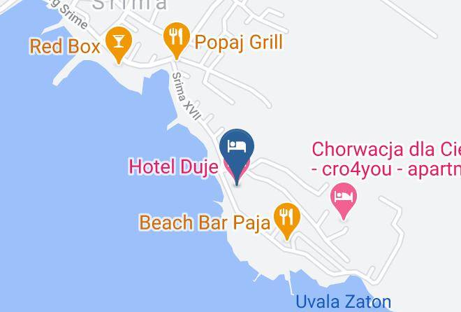 Vodice - Hotel Duje Maps
