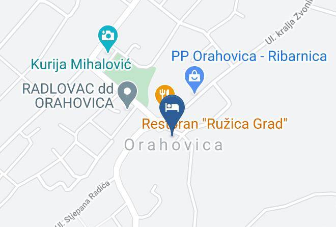 Orahovica - Hotel Dukat Maps