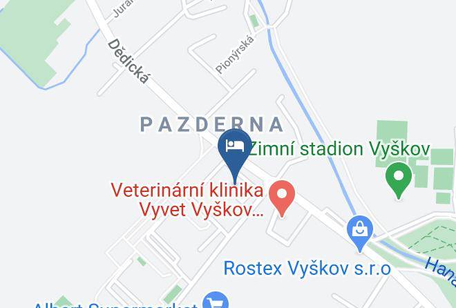 Vyskov - Hotel Dukla Maps