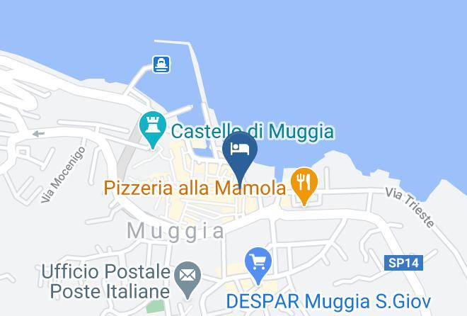 Trieste - Hotel Dulcinea Maps