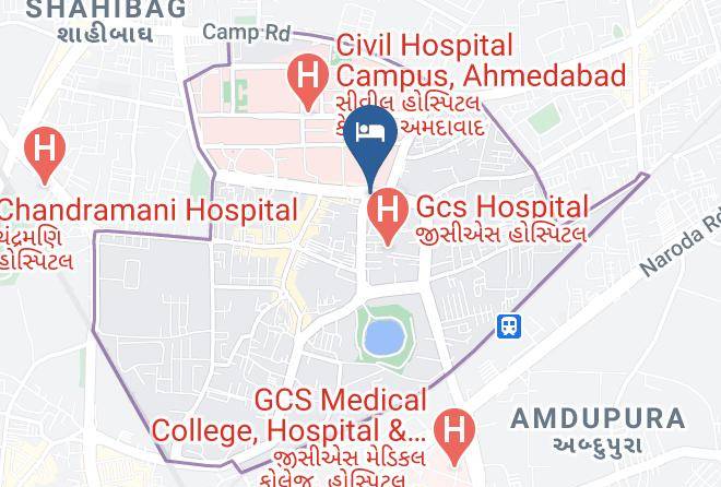 Ahmadabad - Hotel Durga Palace Maps
