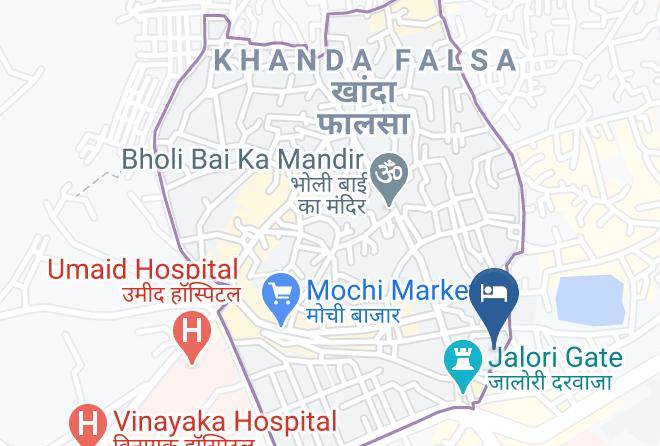 Jodhpur - Hotel Durga Silverline Maps