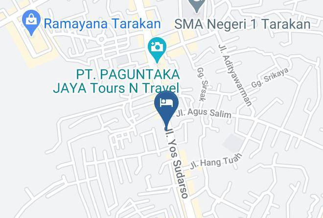 Kota Tarakan - Hotel Duta Tarakan Maps
