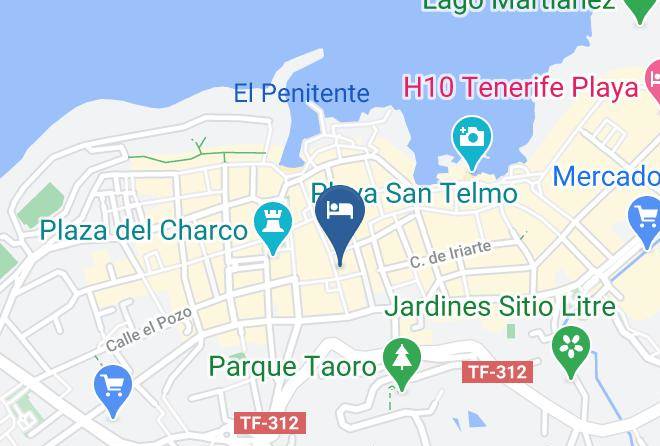 Santa Cruz De Tenerife - Hotel Dwo Nopal Maps