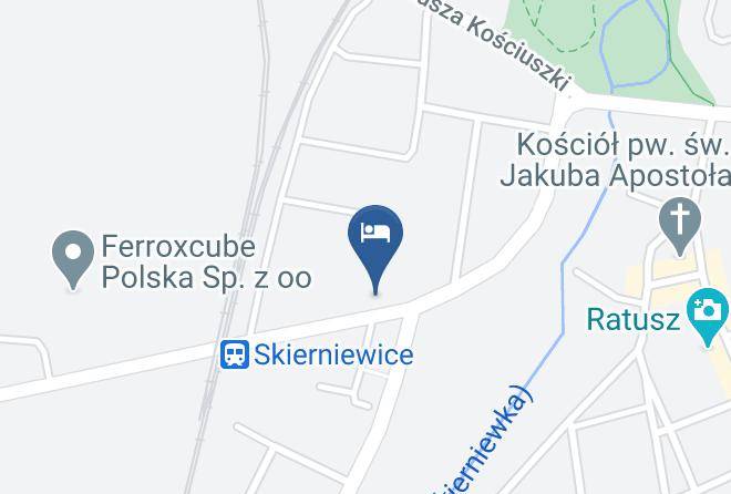 Skierniewice - Hotel Dworek Maps