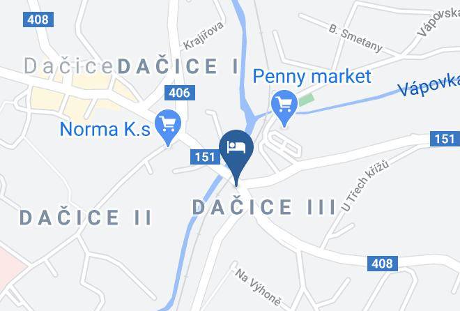 Jindrichuv Hradec - Hotel Dyje Maps