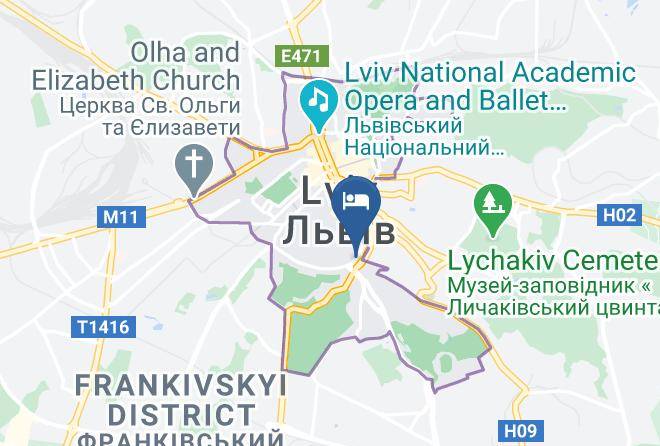 Lviv - Hotel Dzvinka Maps