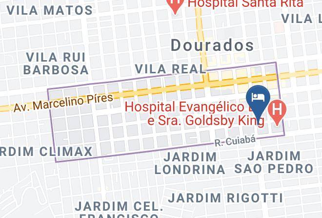 Dourados - Hotel E Churrascaria Guapore Maps