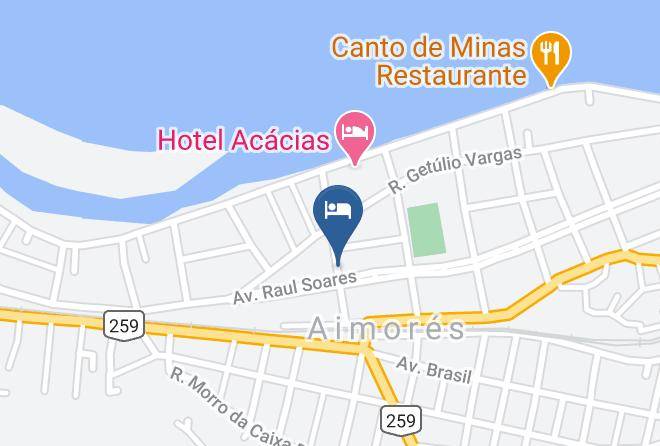 Aimores - Hotel E Posto Lorena Maps