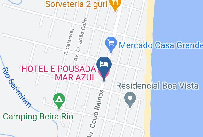 Itapoa - Hotel E Pousada Mar Azul Maps
