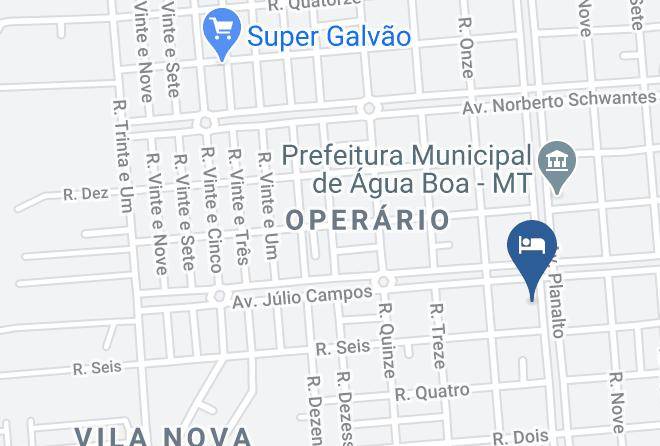 Agua Boa - Hotel E Pousada Palhoca Maps
