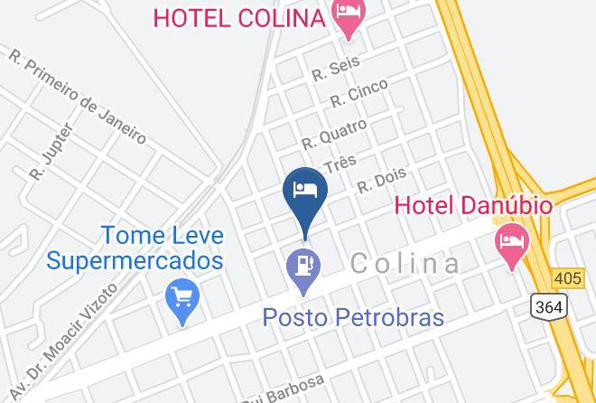 Colina - Hotel E Restaurante Guarana Maps