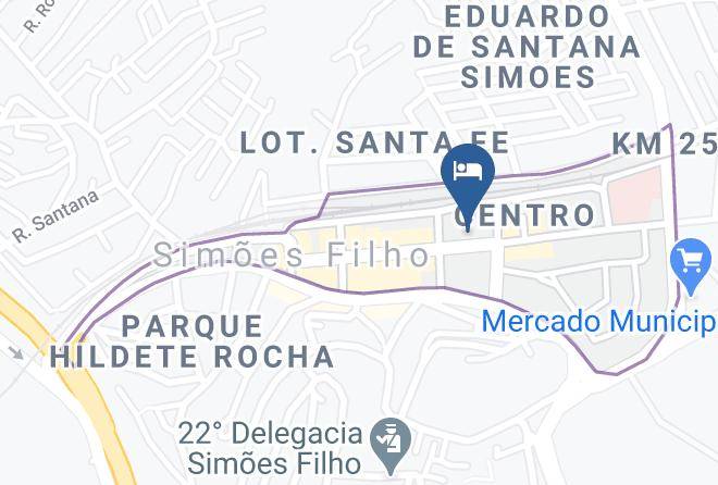 Simoes Filho - Hotel E Restaurante Jambalaya Maps