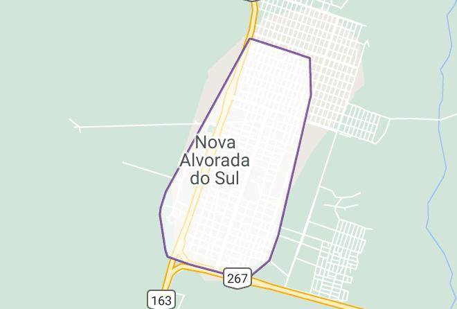 Nova Alvorada Do Sul - Hotel E Restaurante Natureza Maps