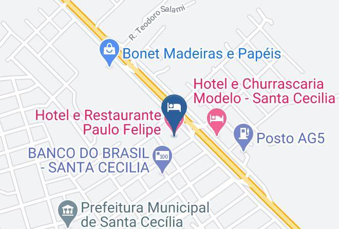 Santa Cecilia - Hotel E Restaurante Paulo Felipe Maps