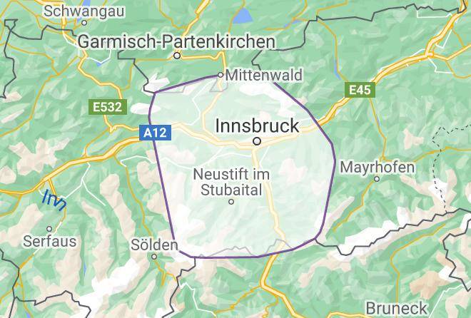 Innsbruck Land - Hotel Eagles Inn Maps
