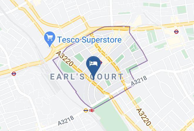 London - Hotel Earls Court Maps