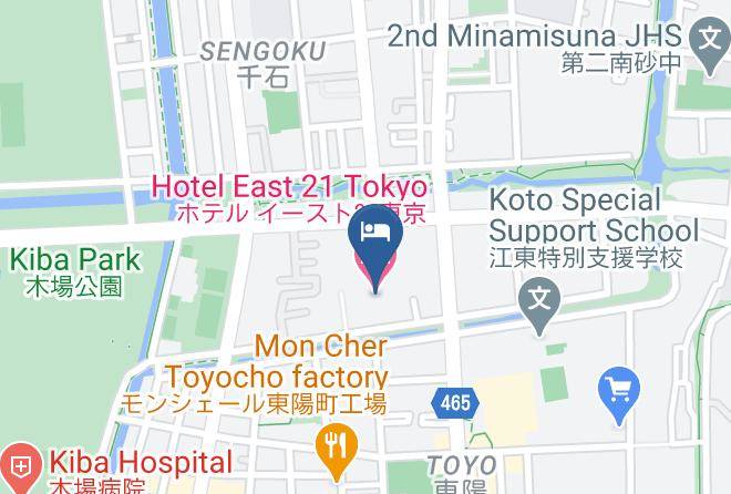 Hotel East 21 Tokyo Map