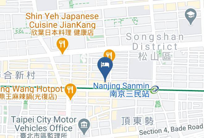 Songshan District - Hotel East Taipei Nanjing East Road Maps