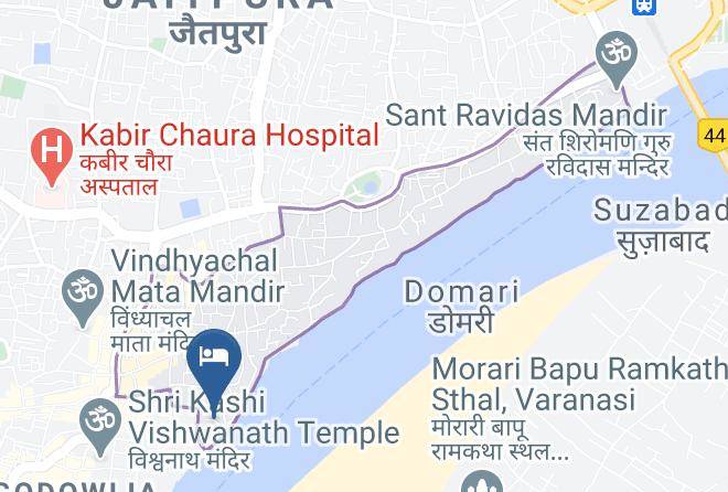 Varanasi - Hotel East View Maps