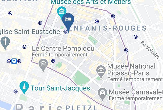 Paris - 3h Paris Marais Hotel Hotel De Charme Maps