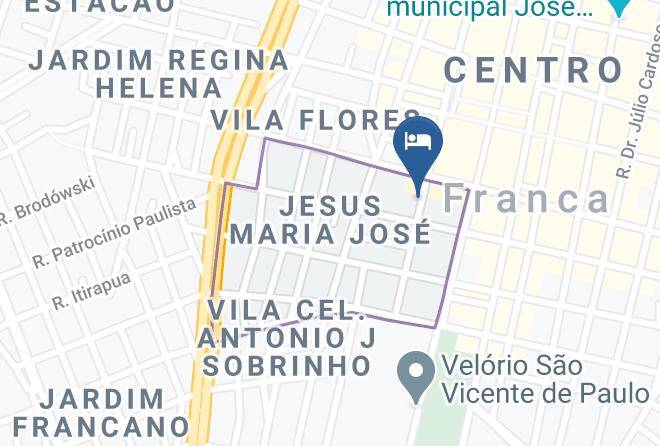 Franca - Hotel Economico Maps