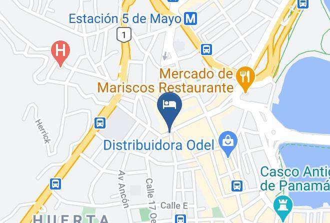 Santa Ana - Hotel Economico Maps