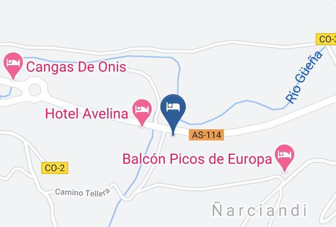 Asturias - Hotel Ecos Del Sella Maps