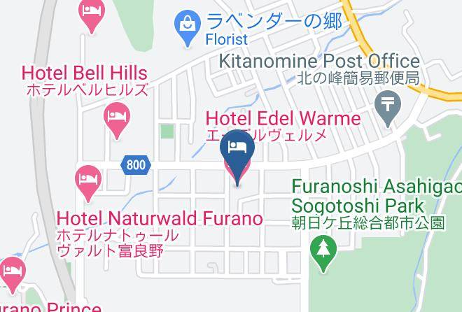Furano City - Hotel Edel Warme Maps